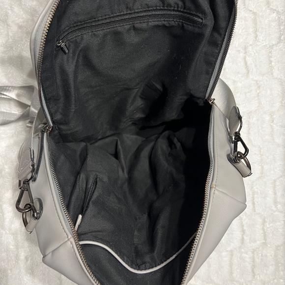 WOMEN Backpack-Purse Leather Grey - Picture 8 of 8